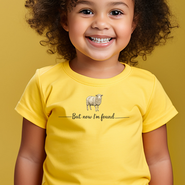 But Now Im Found Sheep Toddler T Shirt - Yellow